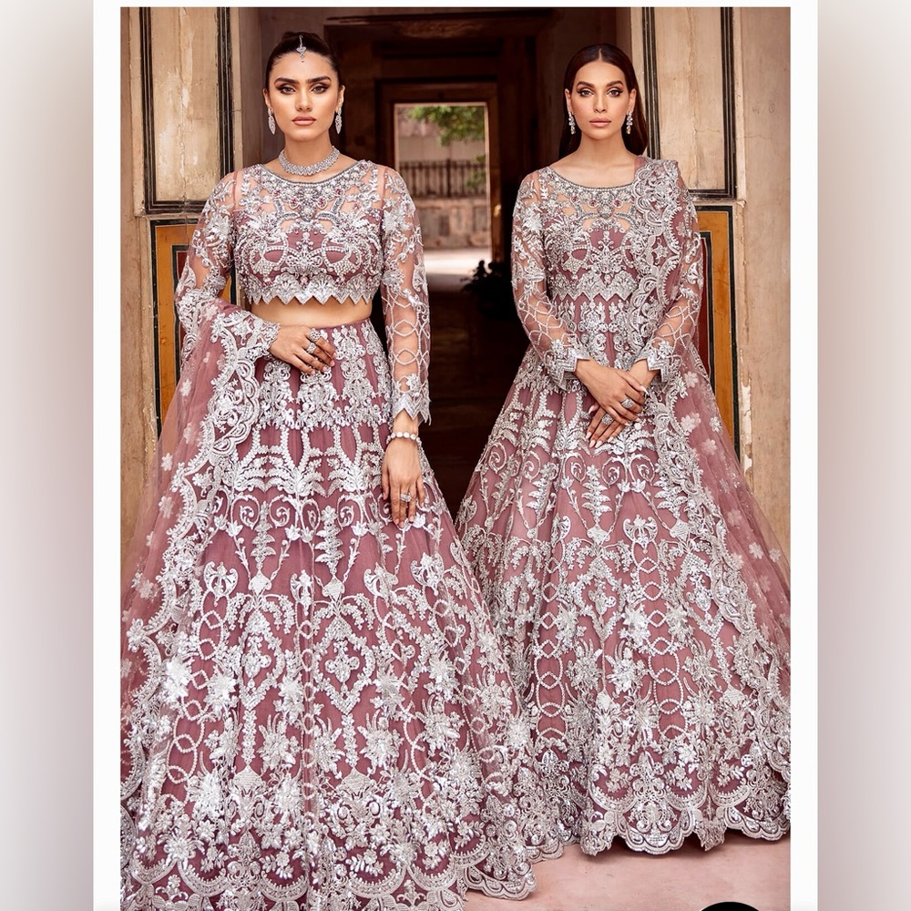 Pakistani Indian heavy formal wedding wear maxi.